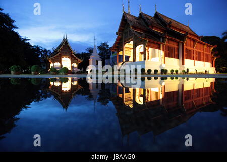 Die Architektur des Wat Phra Sing Tempel in Chiang Mai im Norden von Thailand. Stock Photo