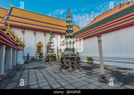 temple interior details Wat Pho temple bangkok thailand Stock Photo