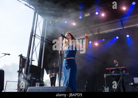 American R&B singer Tei Shi performs at the 2017 Field Trip Music & Arts Festival in Toronto, Canada Stock Photo