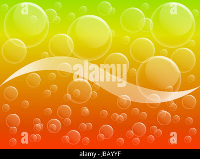 Background of Air bubble on a transparent surface Stock Photo