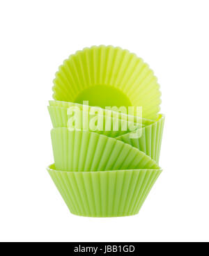 cupcake liners isolated on white background Stock Photo