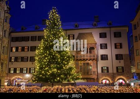 Innsbruck Weihnachtsmarkt - Innsbruck christmas market 03 Stock Photo