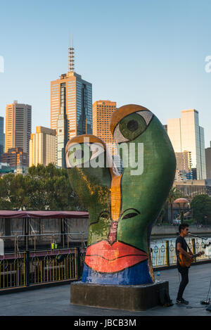 Melbourne city centre skyline. Victoria, Australia Stock Photo