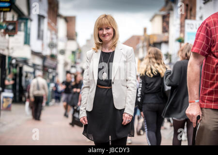 Rosie Duffield, the newly-elected Labour Party MP for Canterbury Stock Photo