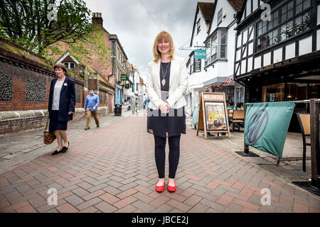 Rosie Duffield, the newly-elected Labour Party MP for Canterbury Stock Photo