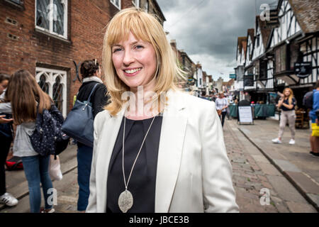 Rosie Duffield, the newly-elected Labour Party MP for Canterbury Stock Photo