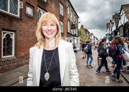 Rosie Duffield, the newly-elected Labour Party MP for Canterbury Stock Photo