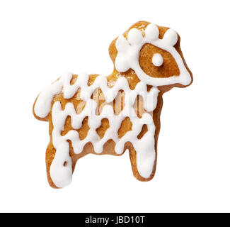 Gingerbread cookie in the shape of a ram Stock Photo