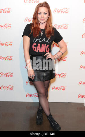 Celebrities party at the Coca Cola Beach Club - the official launch of the new 'Share a Coke' campaign where bottles feature the names of dream holiday destinations with a chance to win a trip to a chosen location  Featuring: Arielle Free Where: London, United Kingdom When: 10 May 2017 Credit: Phil Lewis/WENN.com Stock Photo