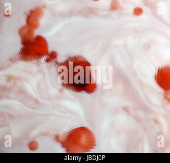 Strawberry with cream Stock Photo