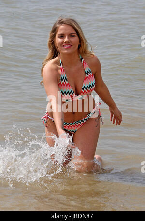 Siobhan Graves, 25, from Leigh on Sea in Essex enjoys the spring