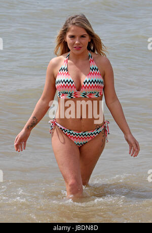 Siobhan Graves, 25, from Leigh on Sea in Essex enjoys the spring