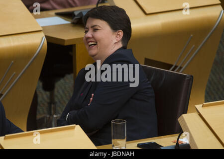 Scottish Politicians attend the weekly First Ministers Questions in Holyrood, Edinburgh.  Featuring: Ruth Davidson Where: Edinburgh, United Kingdom When: 11 May 2017 Credit: Euan Cherry/WENN.com Stock Photo