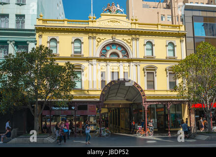 The Royal Arcade, Bourke Street Mall, Melbourne VIC 3000, Australia. Stock Photo