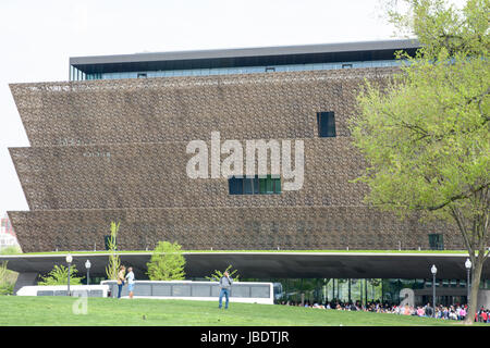 WASHINGTON, DISTRICT OF COLUMBIA - APRIL 14: Smithsonian National Museum of African American History on April 14, 2017 Stock Photo