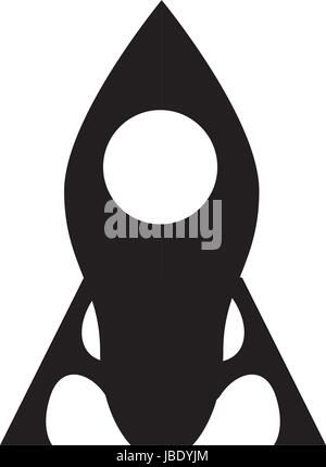 Rocket spaceship isolated Stock Vector