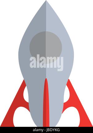 Rocket spaceship isolated Stock Vector