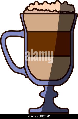 Delicious cold coffee Stock Vector