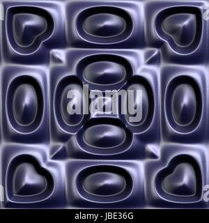 Seamless tileable decorative 3d abstract background pattern. Stock Photo