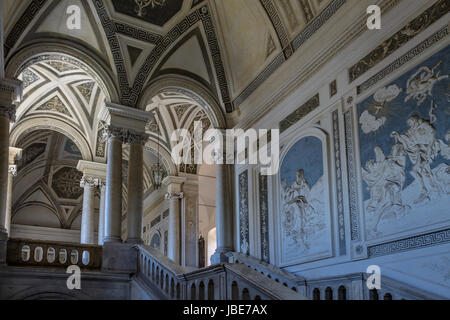 Interior of Benedictine Monastery of Saint Nicholas Arena - Catania Sicily Italy Stock Photo