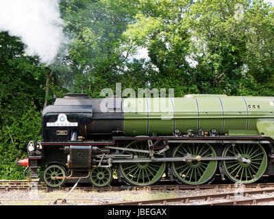 LNER Peppercorn Class A1 60163 Tornado steam in the yard at