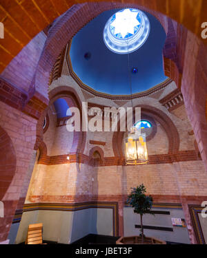 Interior / inside of part of the Hammam (cooling room) preserved from the original Turkish Bath, at the Royal Pump Rooms and Baths, Leamington Spa. UK Stock Photo