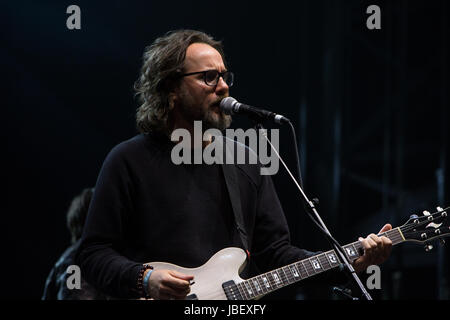 Broken Social Scene performing at Field Trip Music & Arts Festival 2017 featuring Feist, Amy Milan of STARS and Emily Haines of Metric Stock Photo