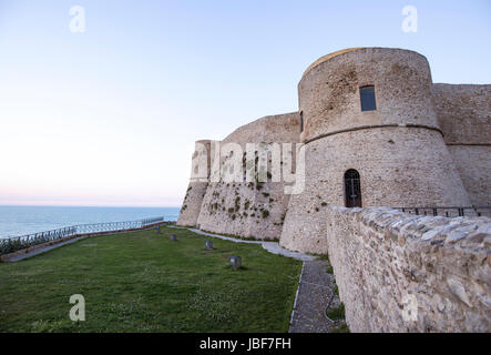 Aragonese Castle  in the Trabocchi coast in Abruzzo, Italy Stock Photo