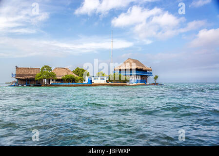 House in the Rosario Islands near Cartagena, Colombia Stock Photo