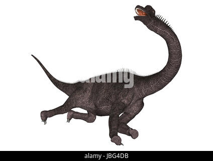 Adesivo Dinosauri, Brachiosaurus in acqua - rendering 3D 