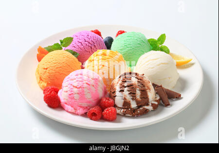 Various types of ice cream Stock Photo: 57105580 - Alamy