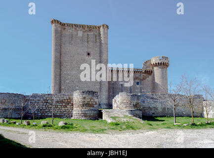 Castle of the Franco de Toledo, Villafuerte of Esgueva, Valladolid Spain Stock Photo