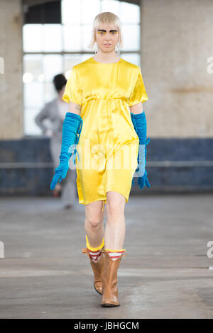 Art School London show their Spring Summer Designs as part of their catwalk show. Stock Photo