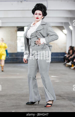 Art School London show their Spring Summer Designs as part of their catwalk show. Stock Photo