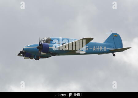RAF Cosford, Shropshire, UK. 11th June, 2017. The Anson from the Shuttleworth Collection Credit: Uwe Deffner/Alamy Live News Stock Photo