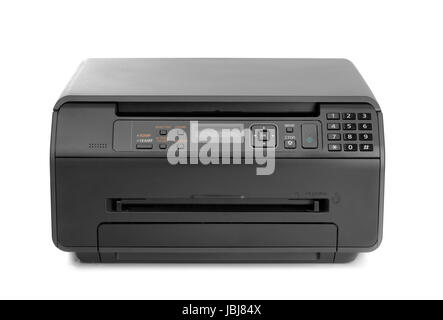 MFP with telephone keypad. Isolate on white background. Stock Photo