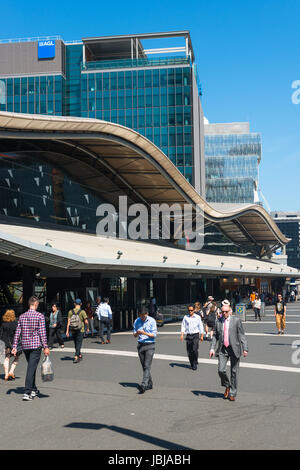 Southern Cross railway station, Melbourne, Victoria, Australia. Stock Photo