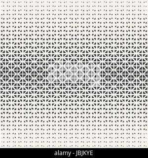 Seamless pattern. Abstract halftone background. Modern stylish texture. Repeating grid with triangles of the different size. Vector element graphic de Stock Vector