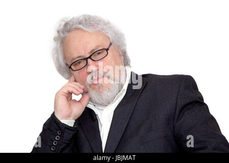 Portrait of a business senior thinking of something Stock Photo