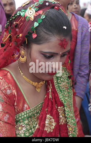 Nepali wedding ceremony function Stock Photo