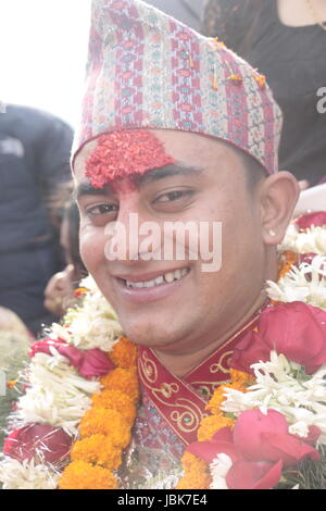 Nepali wedding ceremony function Stock Photo