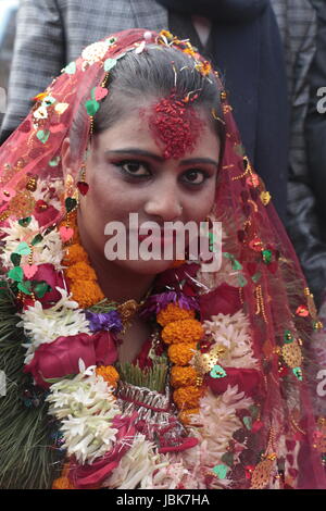 Nepali wedding ceremony function Stock Photo