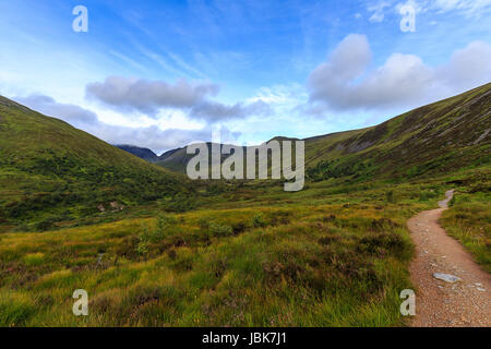 Creag Meagaidh National Nature Reserve, Looking Up The Glen Towards 