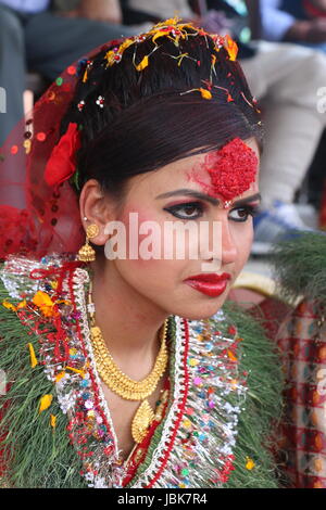 Nepali wedding ceremony function Stock Photo