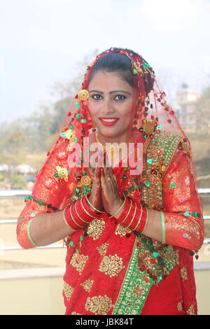 Nepali wedding ceremony function Stock Photo