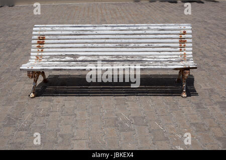 rusty park bench Stock Photo