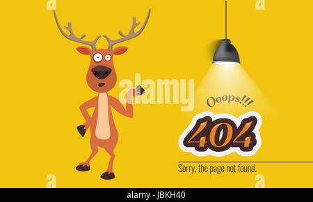 404 connection error with Christmas concept light hanging down. Vector illustration Stock Vector