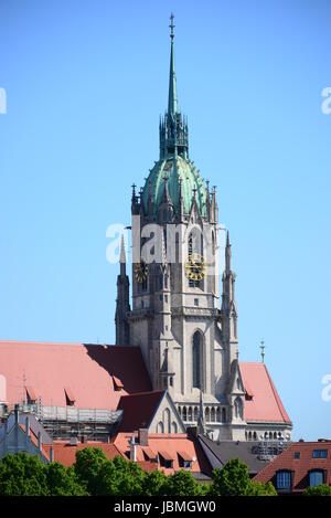 st. paul's church,munich - bayern Stock Photo