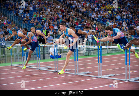 Men's 110m Hurdles Stock Photo