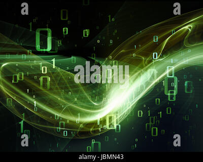Fractal Realms series. Design composed of fractal elements, grids  and symbols as a metaphor on the subject of education, science and technology Stock Photo